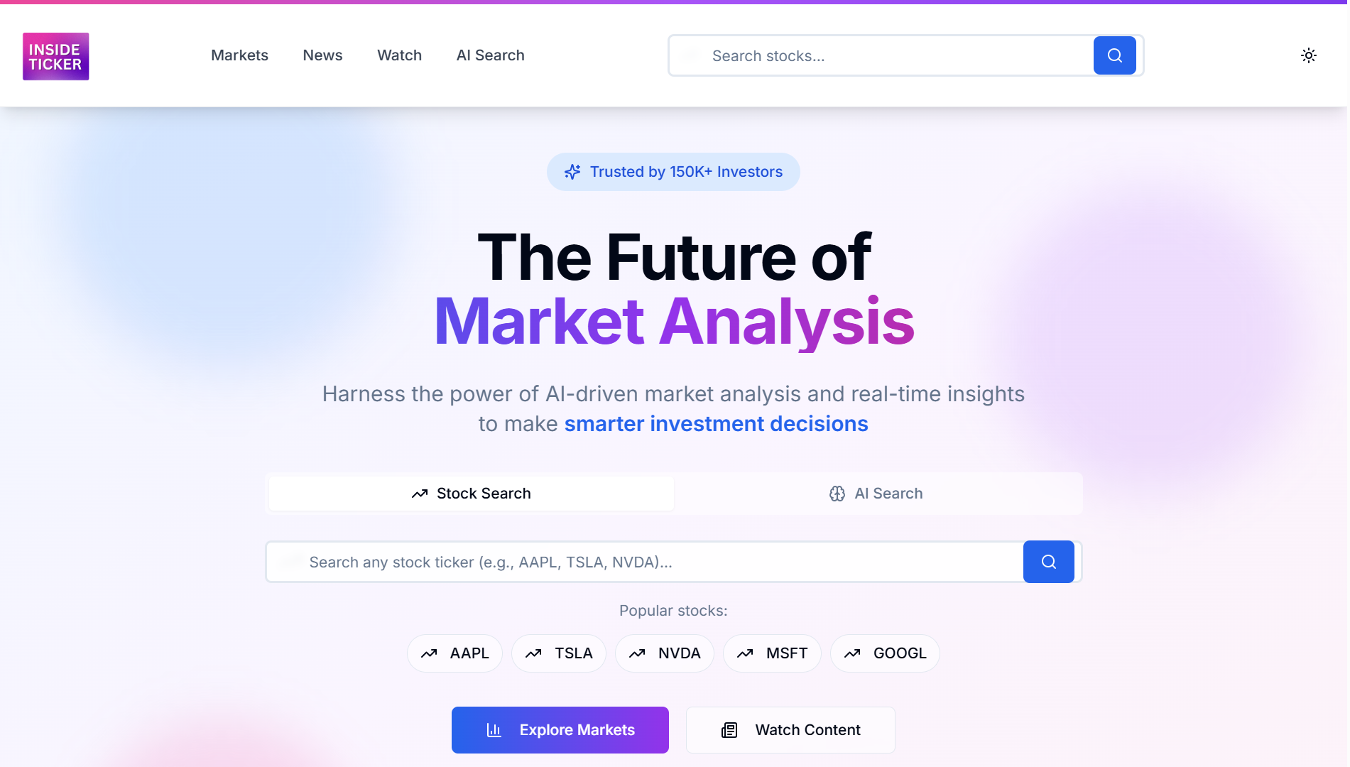 Inside Ticker Dashboard